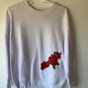 white crew neck